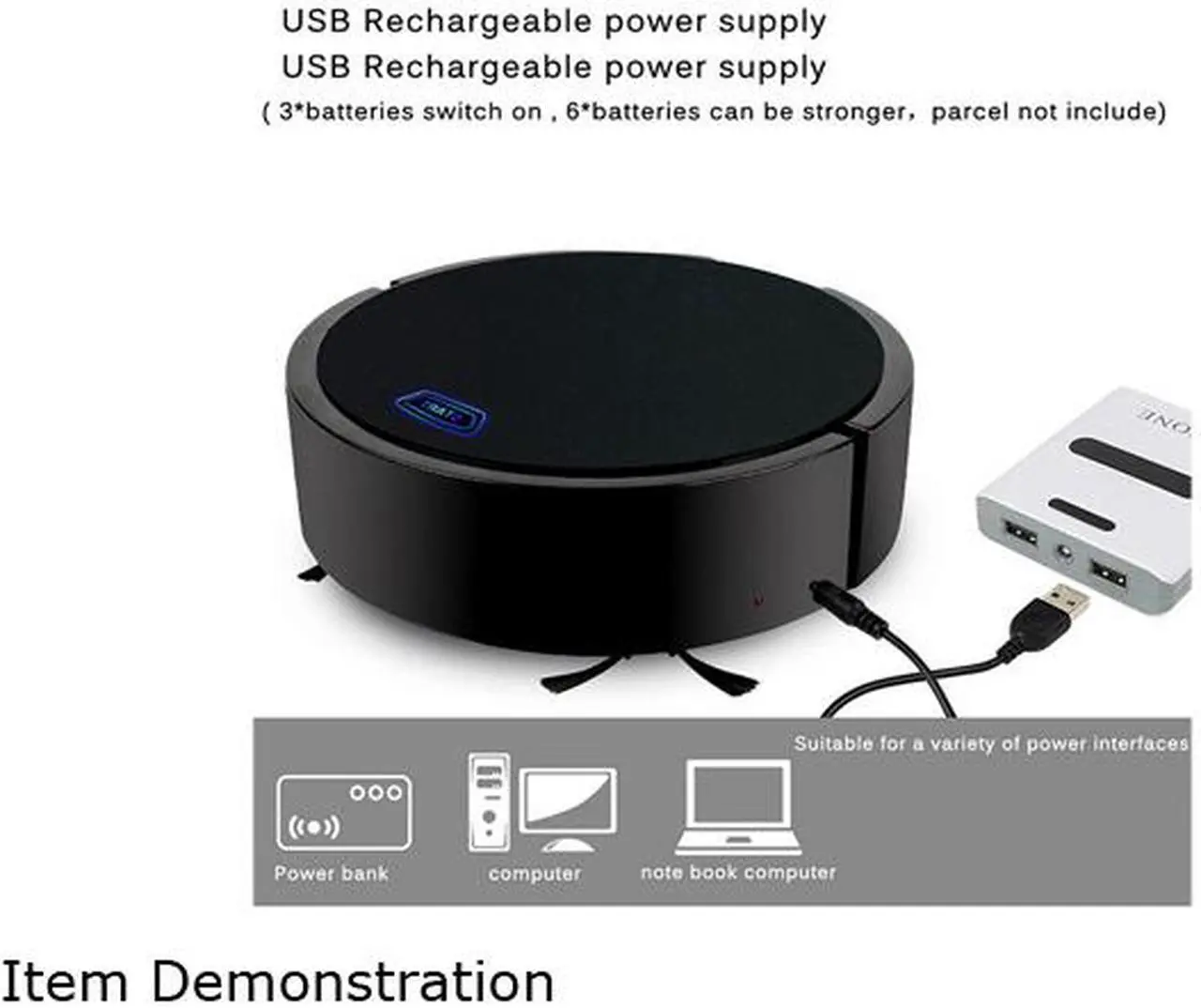 Alt view image 4 of 7 - Rechargeable Auto Cleaning Robot Smart Sweeping Robot Floor Dirt Dust Hair Automatic Cleaner For Home Electric Vacuum Cleaners