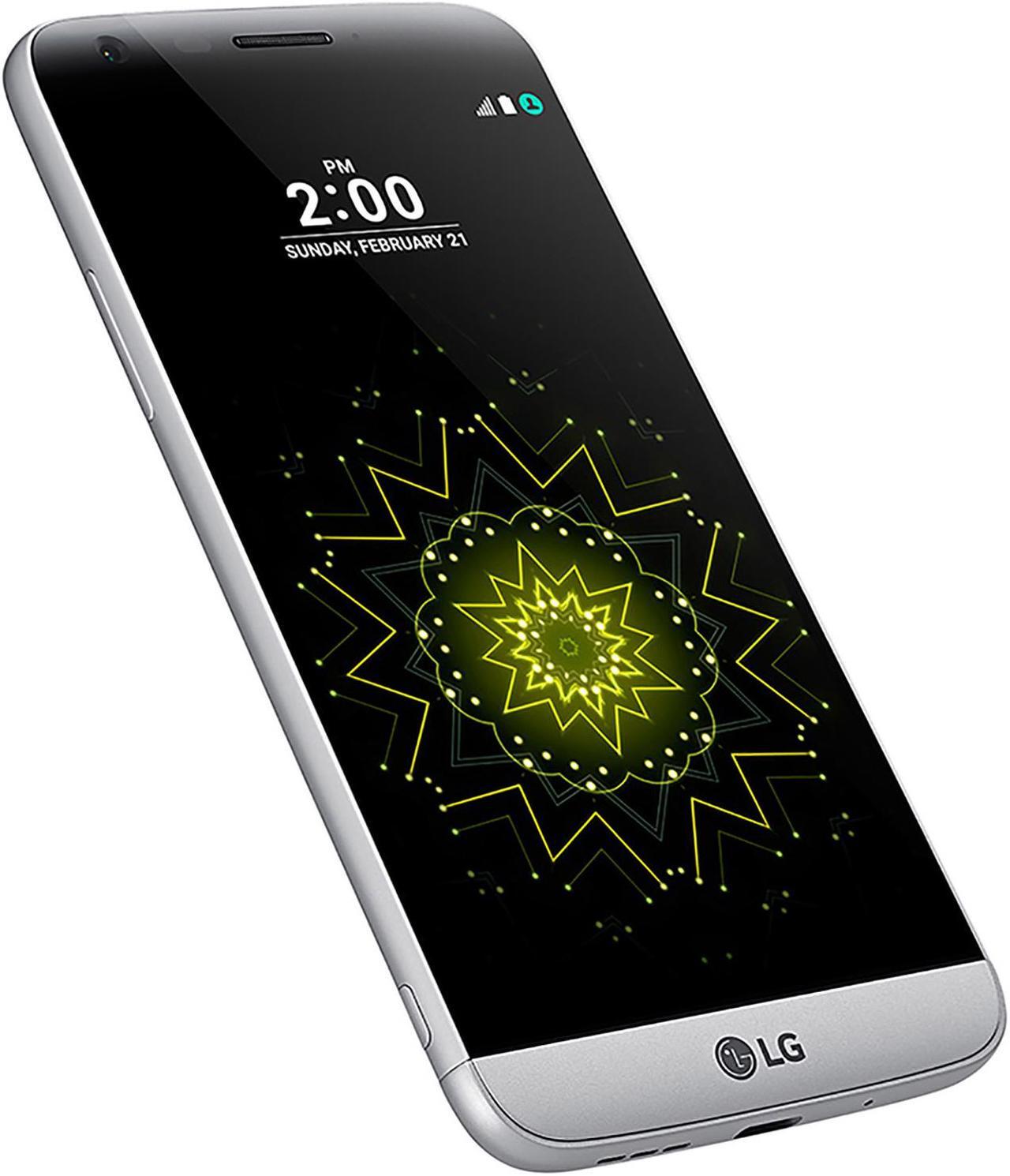 Alt view image 3 of 8 - LG G5 32GB H831 GSM Unlocked 4G LTE 5.3" IPS Display 4GB RAM 16 MP Camera Phone - Silver