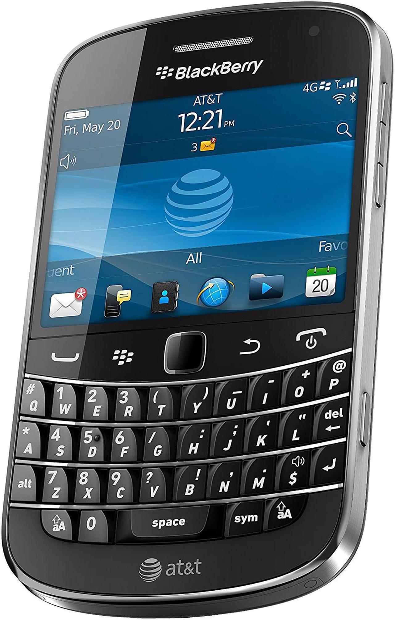 Alt view image 2 of 7 - Blackberry Bold 9900 AT&T Unlocked GSM BlackBerry OS Phone w/ Full QWERTY Keyboard - Charcoal Black