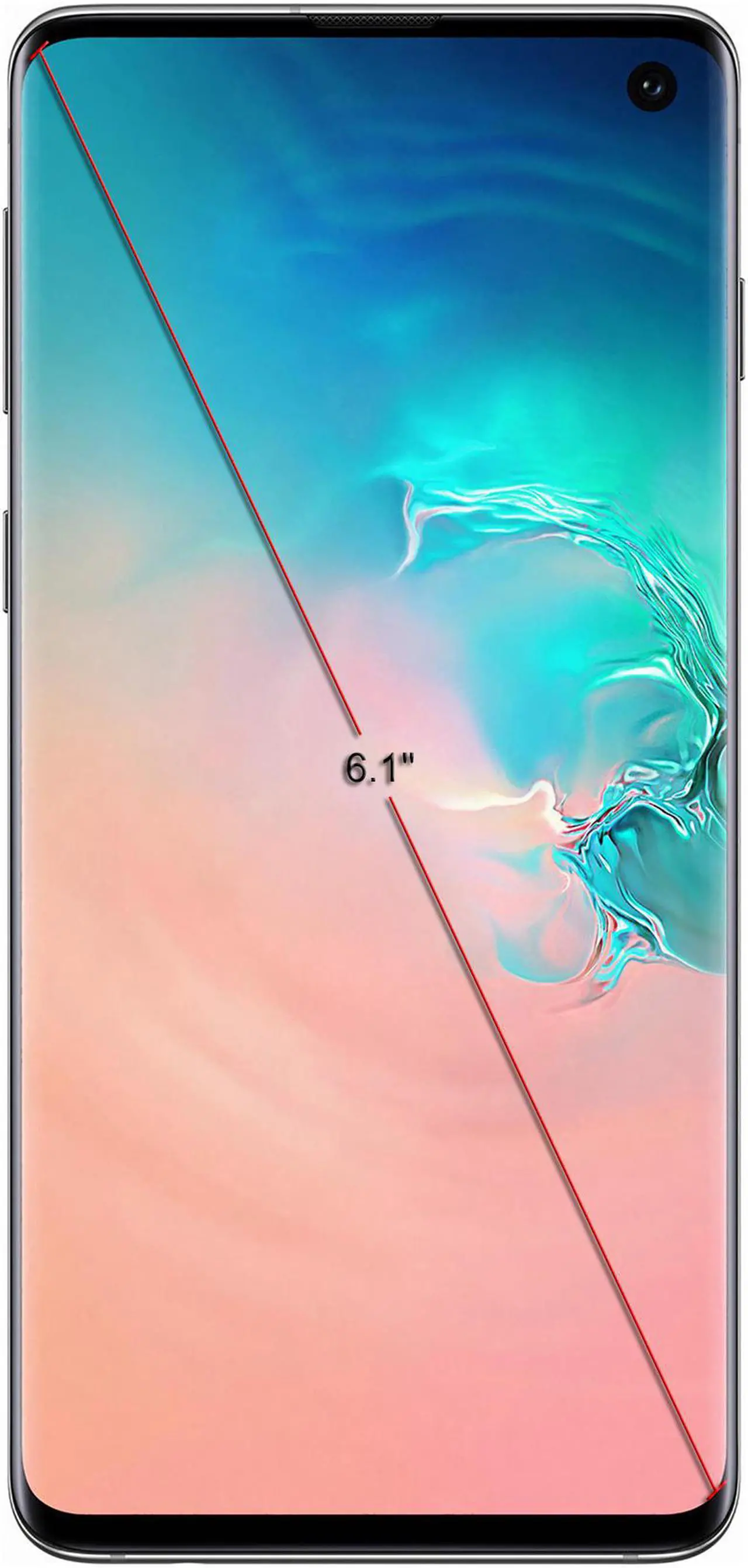 Alt view image 3 of 6 - Samsung Galaxy S10 G973 128GB Unlocked GSM LTE Phone with Triple 12 MP + 12 MP + 16 MP Rear Camera - Prism White (International Version)