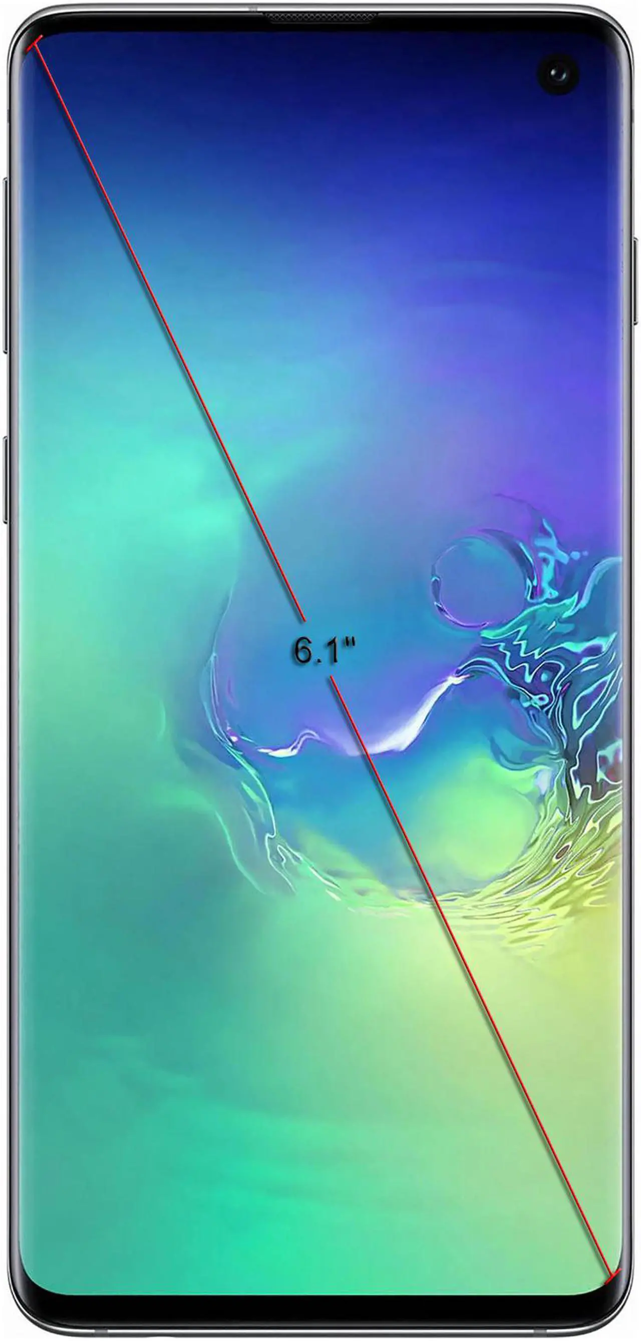 Alt view image 3 of 6 - Samsung Galaxy S10 G973 128GB Unlocked GSM LTE Phone with Triple 12 MP + 12 MP + 16 MP Rear Camera - Prism Green (International Version)