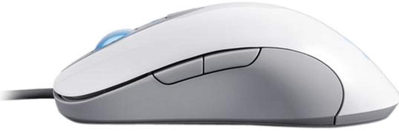 Alt view image 2 of 5 - SteelSeries Sensei [RAW] Mouse - Laser - Cable - Frost Blue, White Gloss - USB - 5670 dpi - Computer - Scroll Wheel - 8 Button(s) - Symmetrical