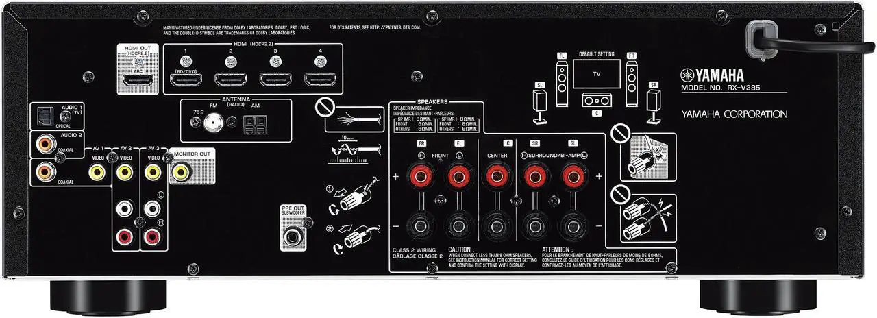 Alt view image 8 of 10 - YAMAHA YHT-4950UBL 5.1-Channel Home Theater System - Black