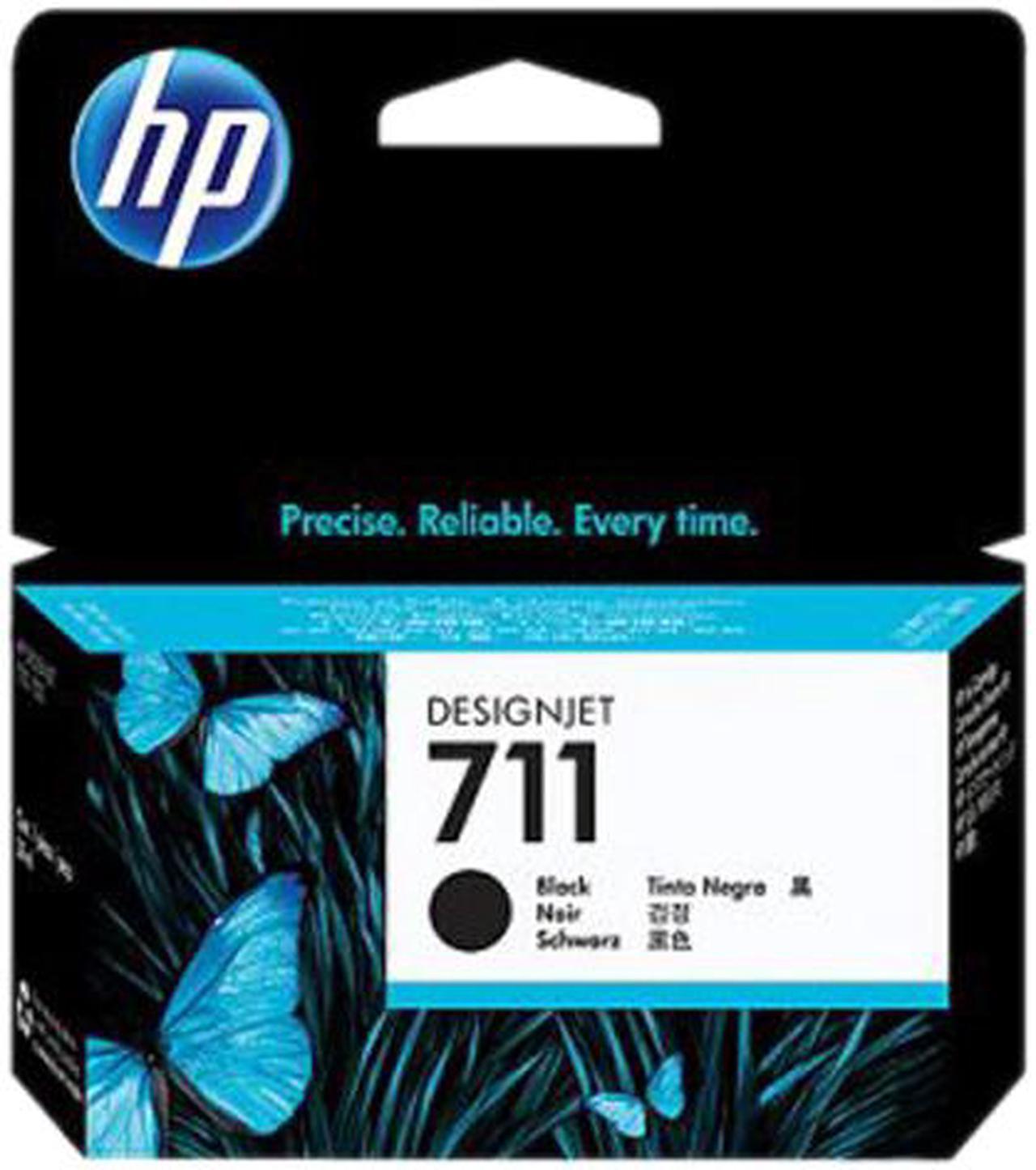 HP 711 38-ml Black DesignJet Ink Cartridge, CZ129A