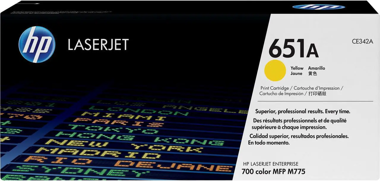 Main image of HP 651A YELLOW LASERJET TONER CART