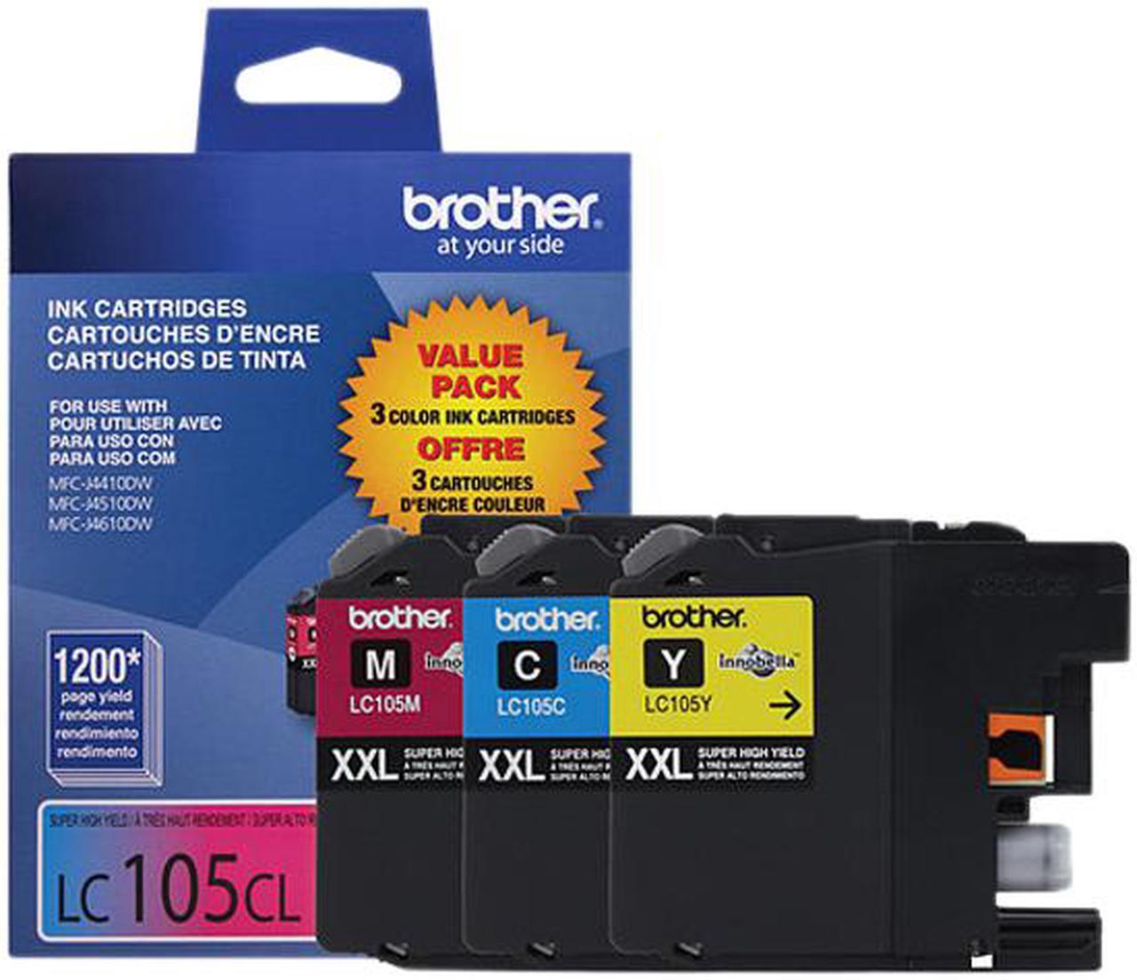 Brother LC1053PKS Super High Yield Innobella Ink Cartridge - Combo Pack - Cyan/Magenta/Yellow