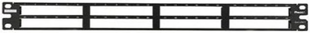 Main image of Panduit QPP48HDBL Panduit QPP48HDBL 48-Port Blank Patch Panel - 48 - 48 Port(s) - 48 x RJ-11 - 1U High - Rack-mountable