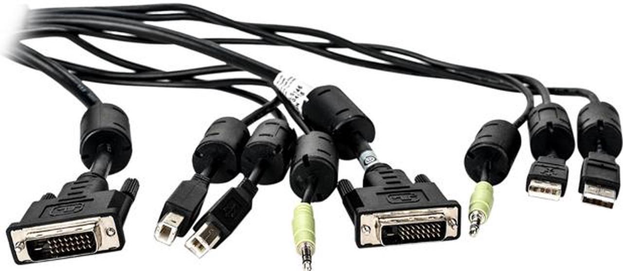 Main image of Vertiv Avocent USB Keyboard and Mouse, DVI-D and Audio Cable, 6 ft. with DPP Support for Vertiv Avocent SV and SC Series Switches
