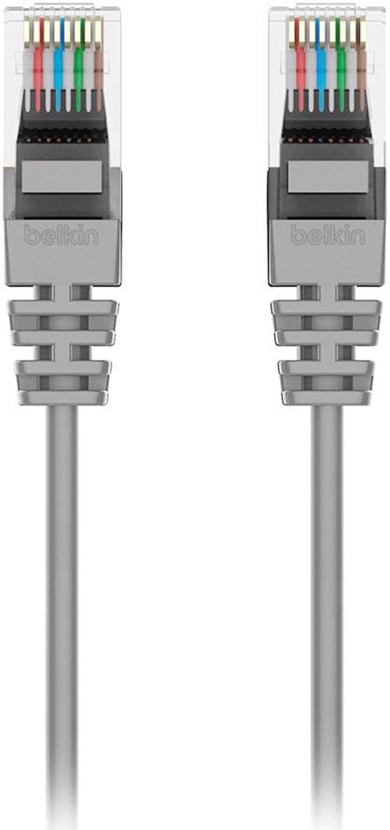 Alt view image 2 of 5 - BELKIN CAT6 SLIM 28AWG CABLE -GRAY -6FT