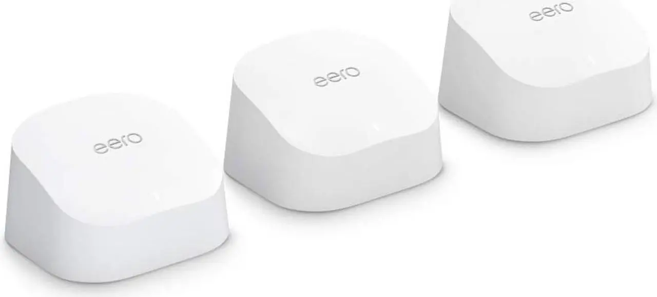 Alt view image 2 of 8 - eero 6 AX1800 Dual-Band Mesh Wi-Fi 6 System (3-pack)