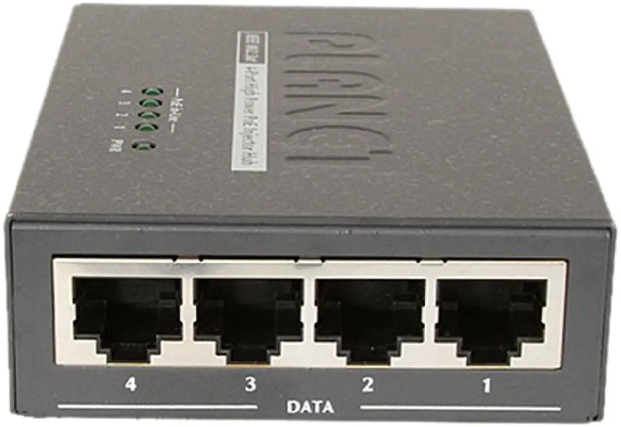 Main image of PLANET HPOE-460 4-Port IEEE 802.3at High Power Over Ethernet Injector Hub