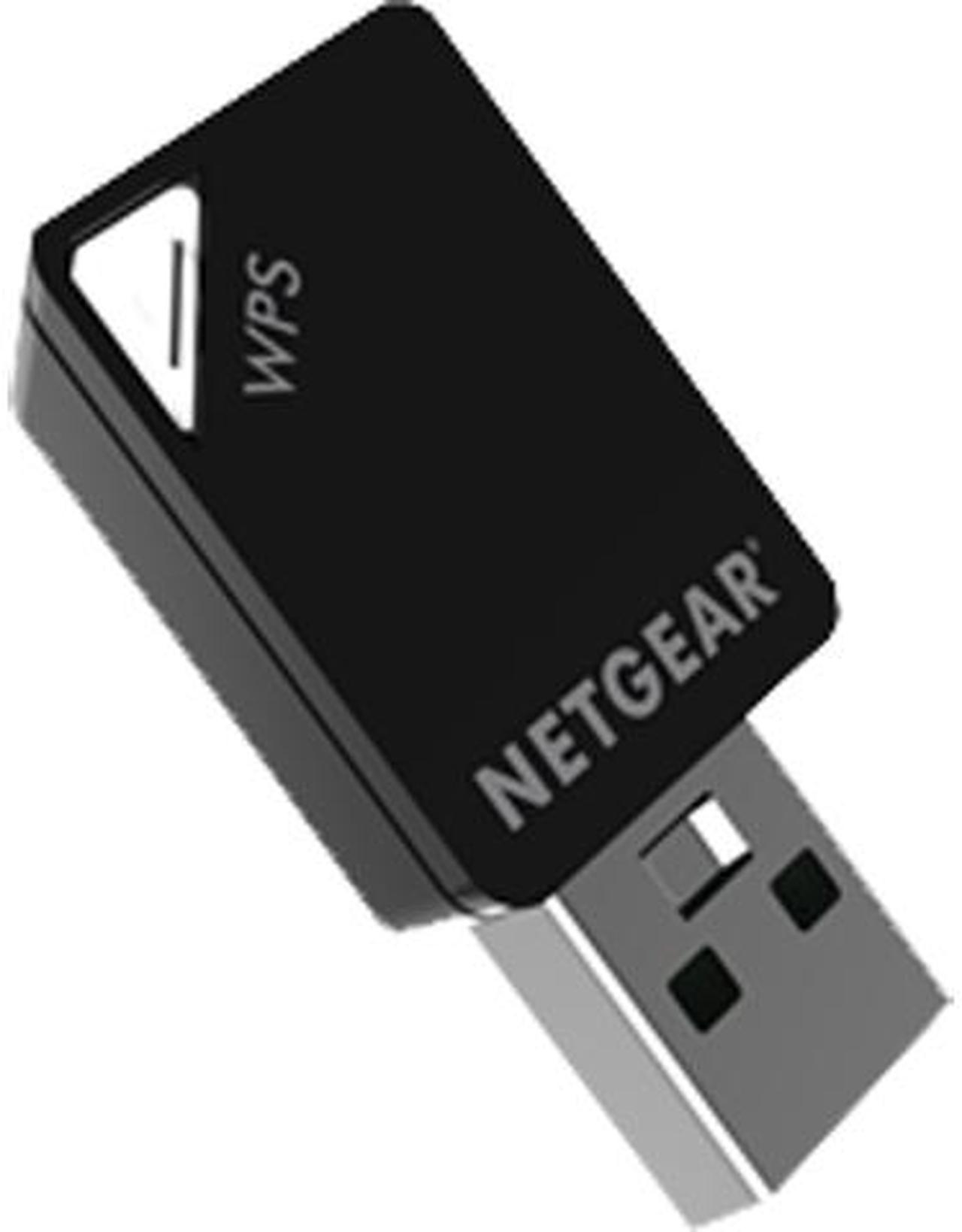 NETGEAR AC600 Dual Band WiFi USB Mini Adapter (A6100), Black