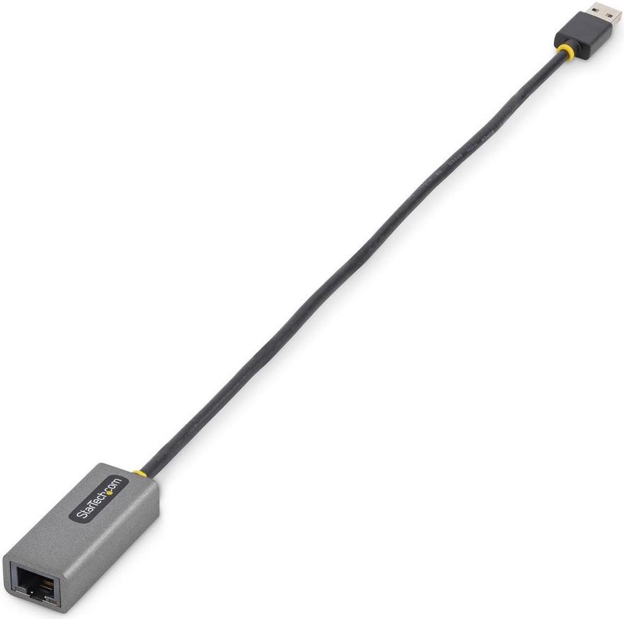 Alt view image 4 of 6 - StarTech.com USB to Ethernet Adapter, USB 3.0 to 10/100/1000 Gigabit Ethernet LAN Adapter, 1ft/30cm Attached Cable, USB to RJ45 Adapter