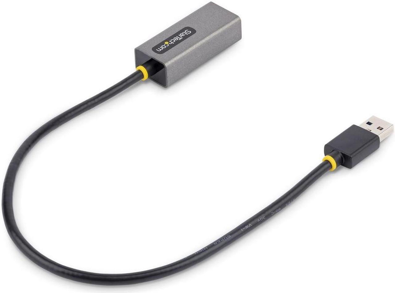 Alt view image 6 of 6 - StarTech.com USB to Ethernet Adapter, USB 3.0 to 10/100/1000 Gigabit Ethernet LAN Adapter, 1ft/30cm Attached Cable, USB to RJ45 Adapter