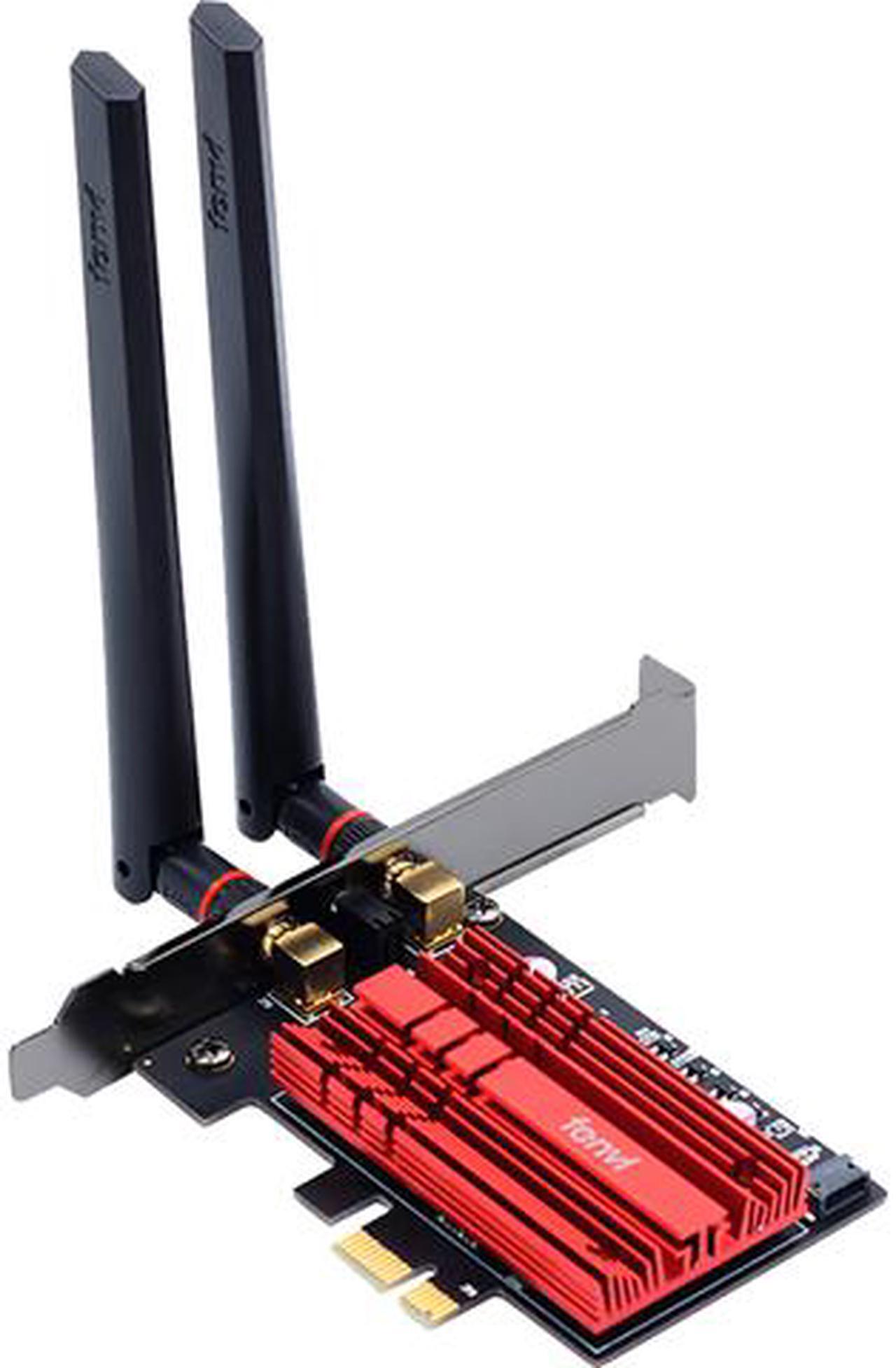 Main image of fenvi FV-AX3000 WiFi 6 PCI-E 3000Mbps Bluetooth 5.1 Wifi Adapter Intel AX200 Wi-fi6 Card Wireless PCI Express 802.11ax/ac 2.4Ghz/5Ghz Dual Band MU-MIMO OFDMA With Heat Sink, for Windows 10/Win 11