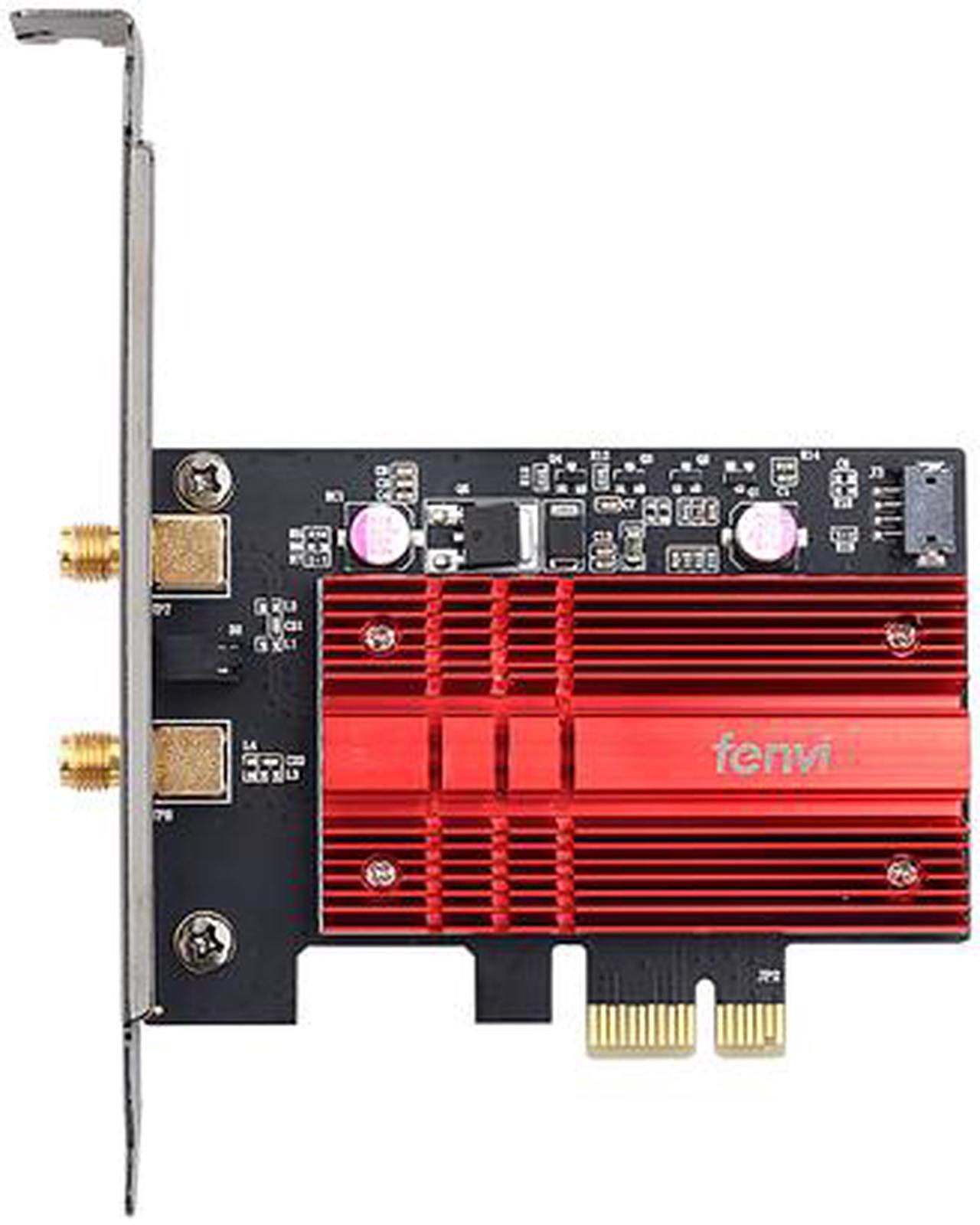 Alt view image 3 of 7 - fenvi FV-AX3000 WiFi 6 PCI-E 3000Mbps Bluetooth 5.1 Wifi Adapter Intel AX200 Wi-fi6 Card Wireless PCI Express 802.11ax/ac 2.4Ghz/5Ghz Dual Band MU-MIMO OFDMA With Heat Sink, for Windows 10/Win 11