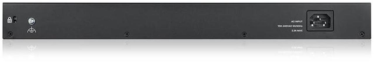 Alt view image 4 of 4 - ZyXEL 24-Port Gigabit Smart Managed PoE Switch, 24 PoE+ Ports at 170W with 2 SFP Uplinks, TAA Compliant, GS1900-24HPV2