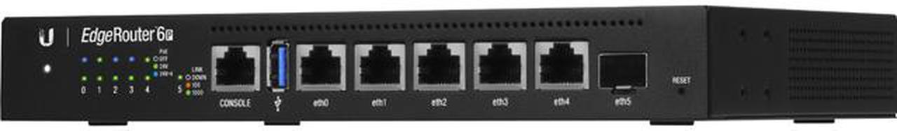 UBIQUITI ER-6P EdgeRouter 6P, 6-Port Gigabit Router with 1 SFP Port