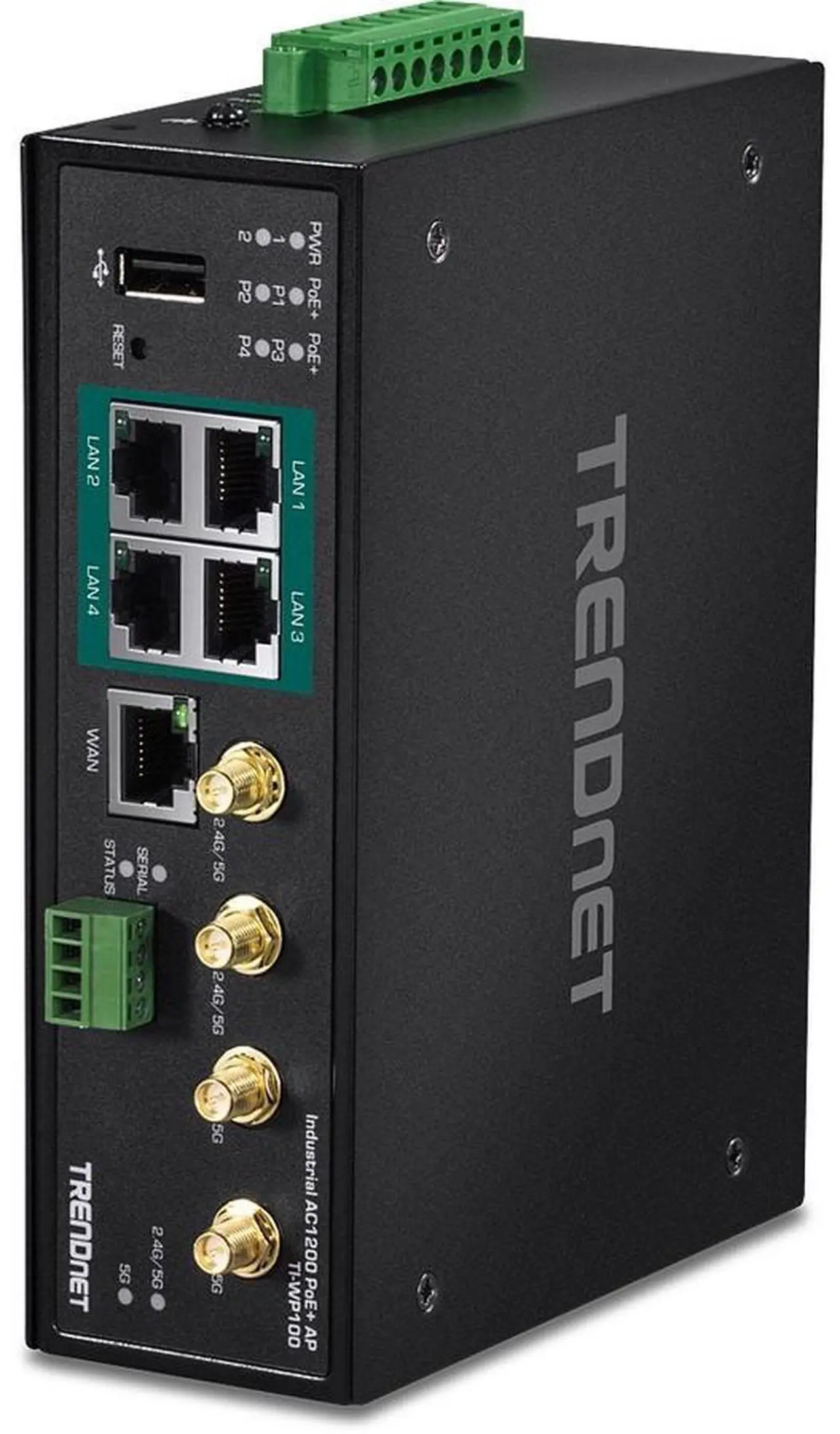 Alt view image 5 of 7 - TRENDnet TI-WP100 Wi-Fi 5 IEEE 802.11ac Ethernet Wireless Router - TAA Compliant