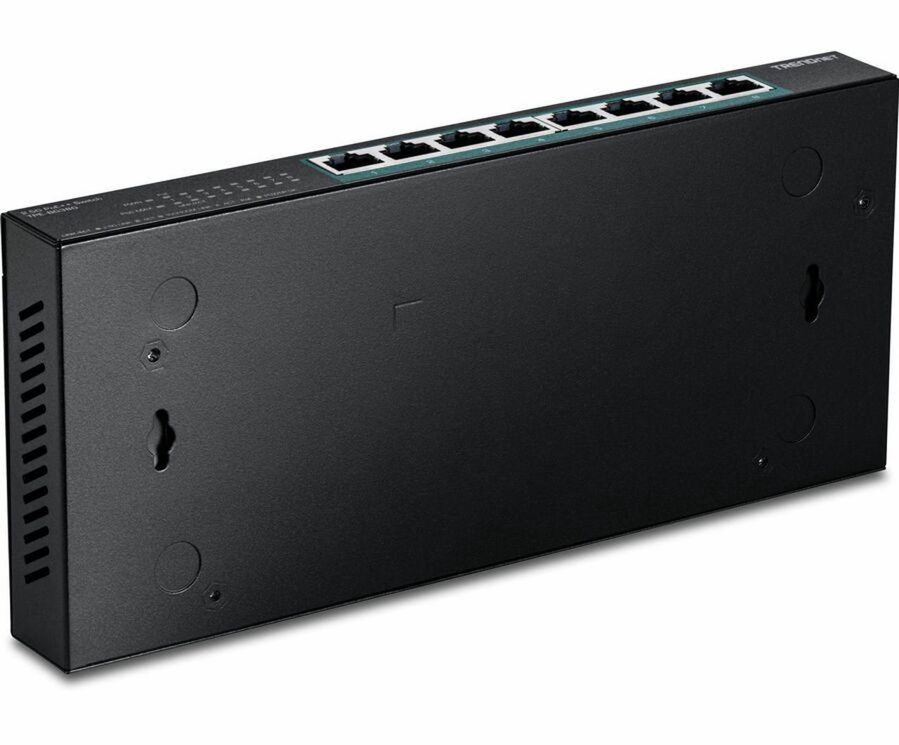 Alt view image 3 of 6 - TRENDnet 8-Port 2.5G PoE++ Switch, TPE-BG380, 8 x 2.5GB PoE++ Ports, 230W Poe Power Budget, 40Gbps Switching Capacity, NDAA + TAA Compliant, Lifetime TRENDnet Protection