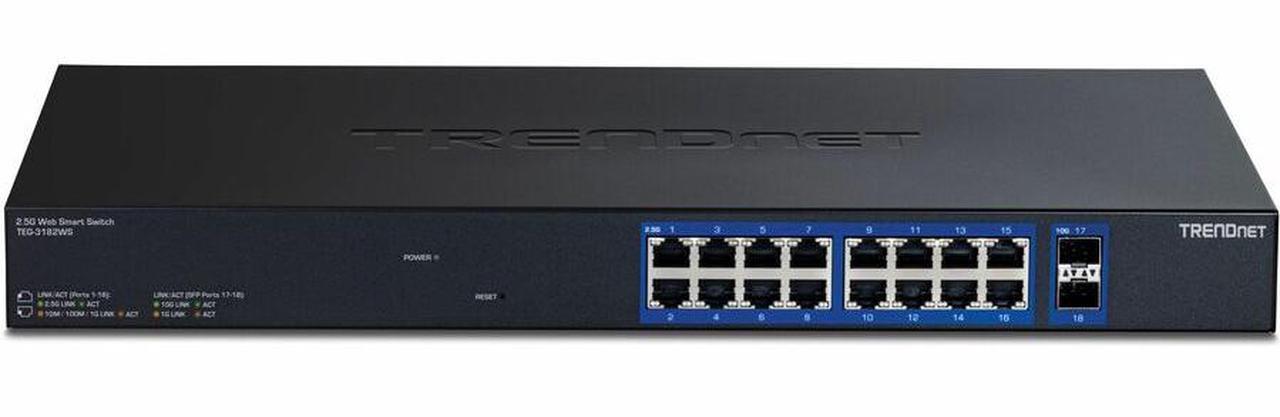 Alt view image 2 of 4 - TRENDnet 18-Port Multi-Gig Web Smart Switch, TEG-3182WS
