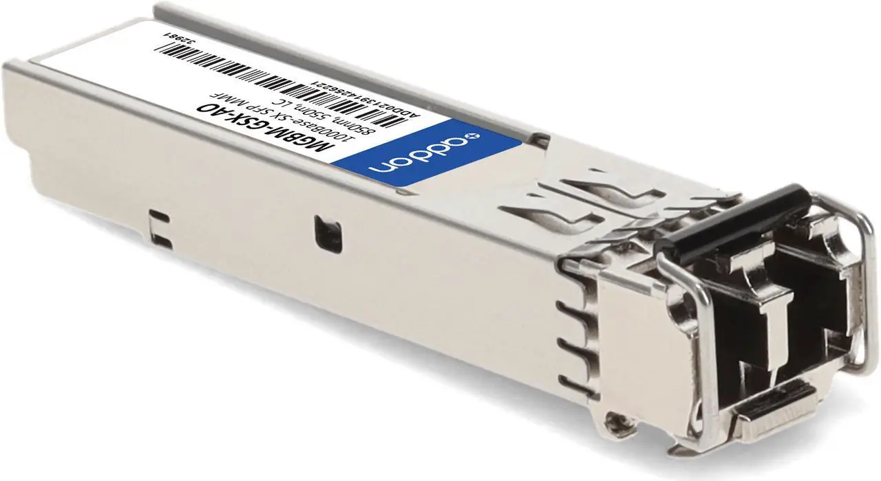 Alt view image 7 of 8 - Amer Networks® MGBM-GSX Compatible TAA 1000Base-SX SFP Transceiver (MMF, 850nm, 550m, LC, DOM)