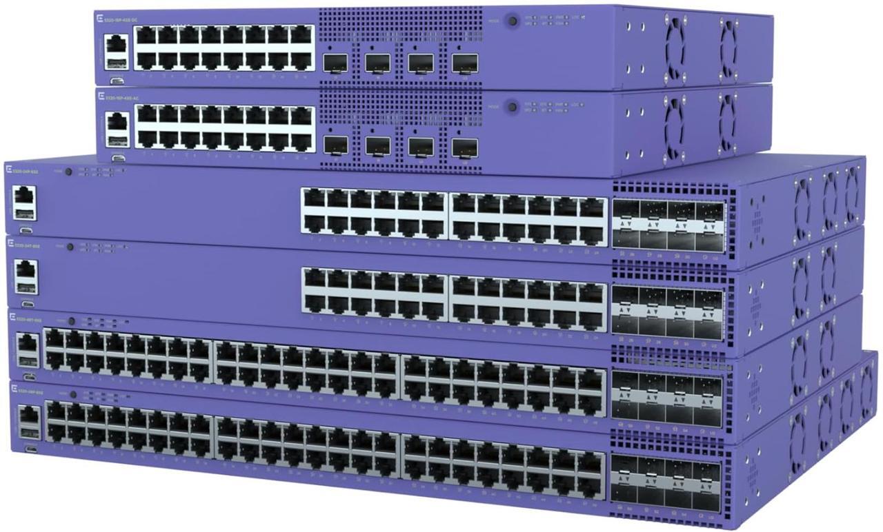Alt view image 4 of 4 - Extreme Networks 5320 48-Port 30W PoE Switch, 8 x 1/10Gb SFP+ ports | 5320-48P-8XE