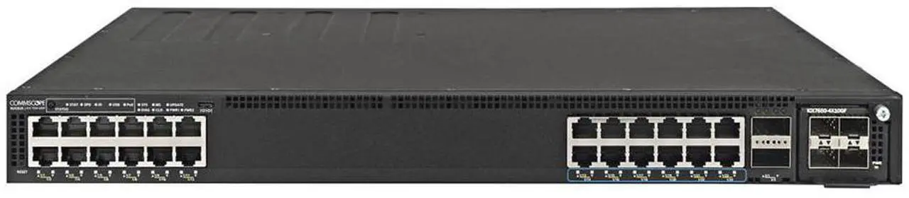 Alt view image 2 of 3 - Ruckus ICX7550-24ZP-E2 ICX755-Series 24-Ports Managed Rack-Mountable Switch