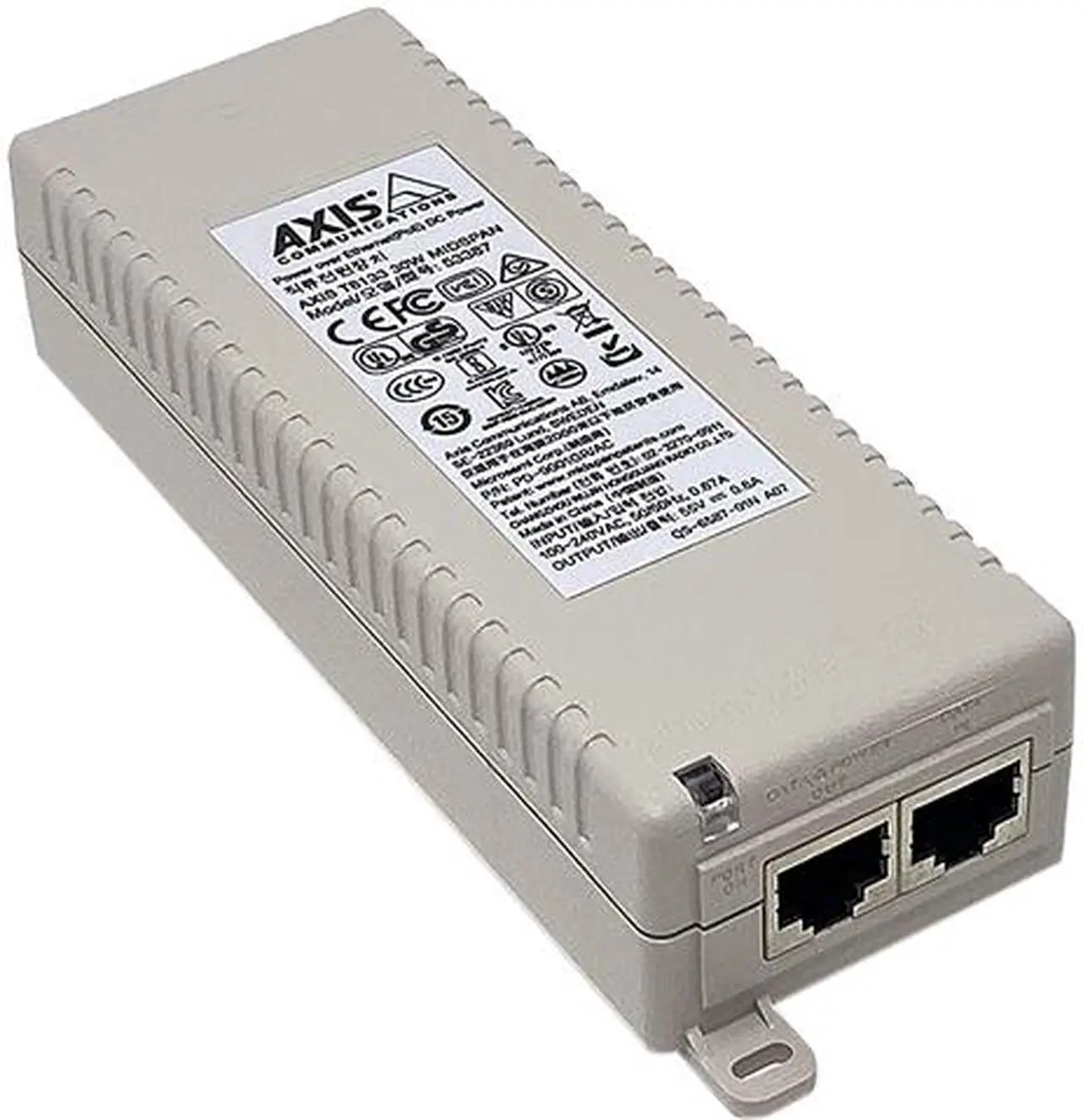 Main image of Axis Communications T8133 30W High Power over Ethernet Indoor Midspan