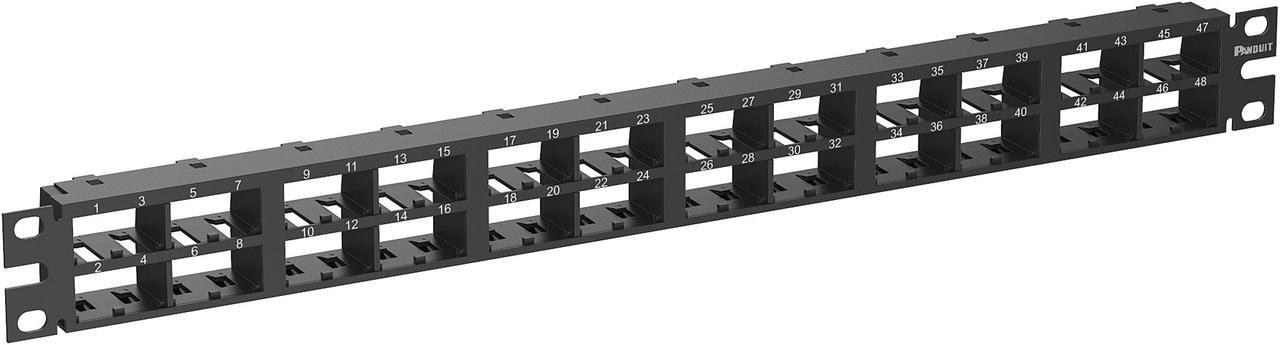 Main image of Panduit CPP48HDEWBL 48-Port Modular Patch Panel