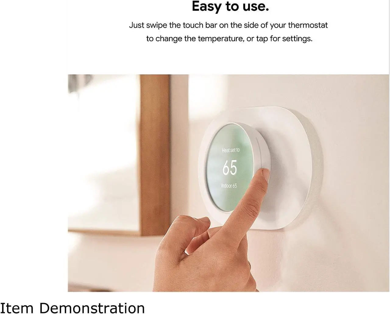 Alt view image 9 of 11 - Google Nest Thermostat (Sand)
