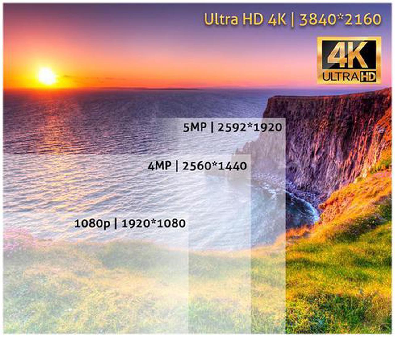 Alt view image 4 of 7 - GW 4K UltraHD 8MP Security Camera System, 8-channel H.265 UHD 4K NVR, 8 x 4K 8 Megapixel Waterproof Bullet PoE IP Cameras, Smart AI Face Recognition Human/Vehicle Detection, 2TB HDD