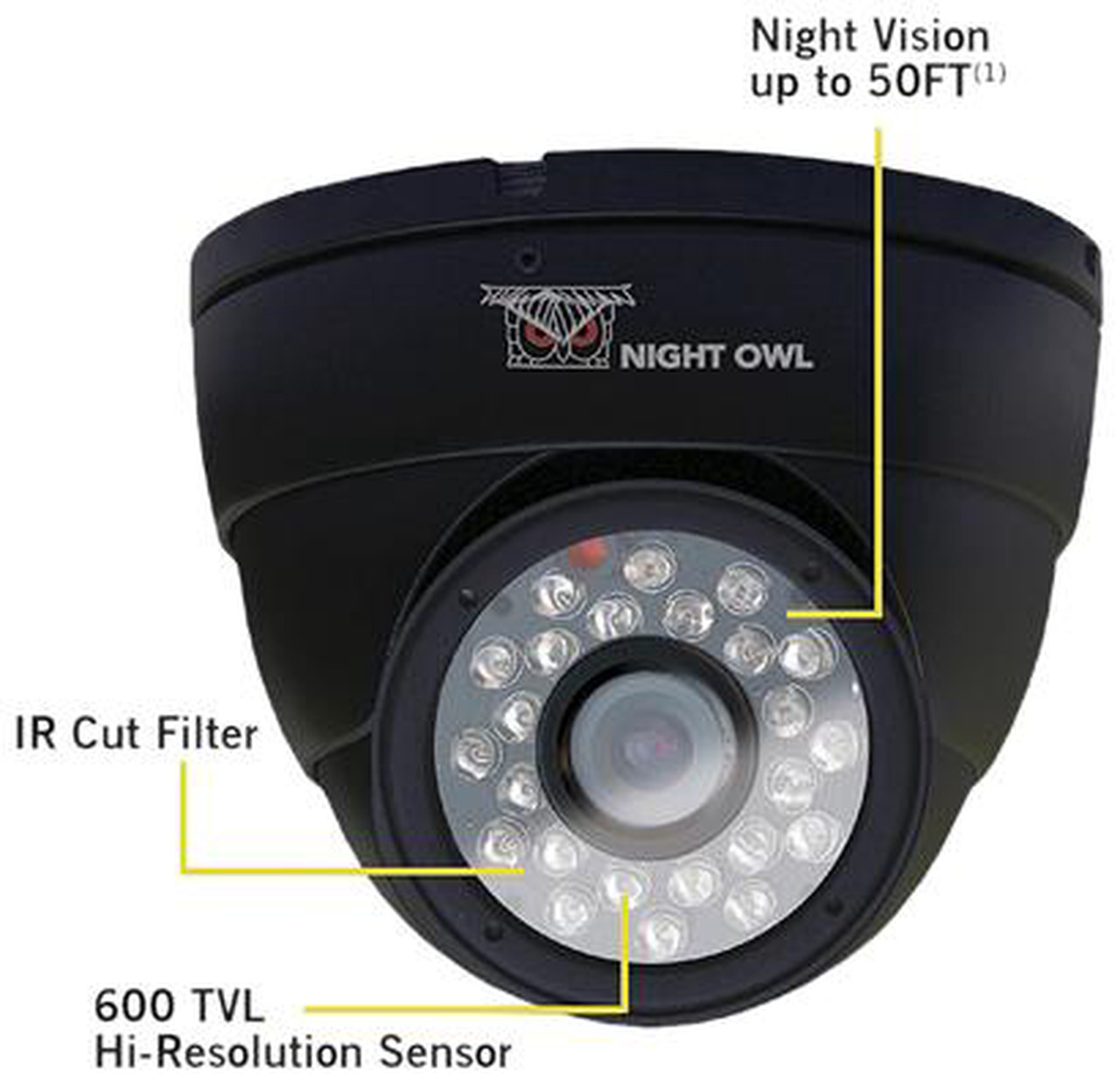 Night Owl CAM-DM624-B Hi-Resolution Security Dome Camera - Newegg.ca