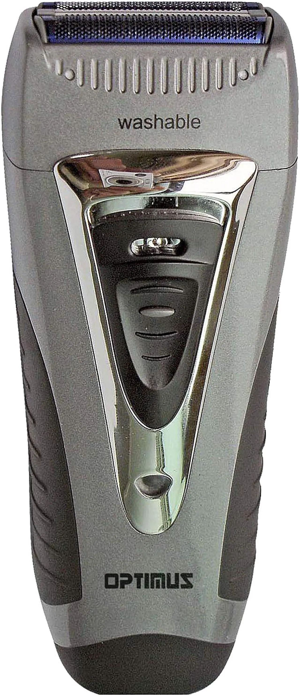 Main image of Optimus Curve Rechargeable Triple Wet/dry Men's Shaver, Black/silver