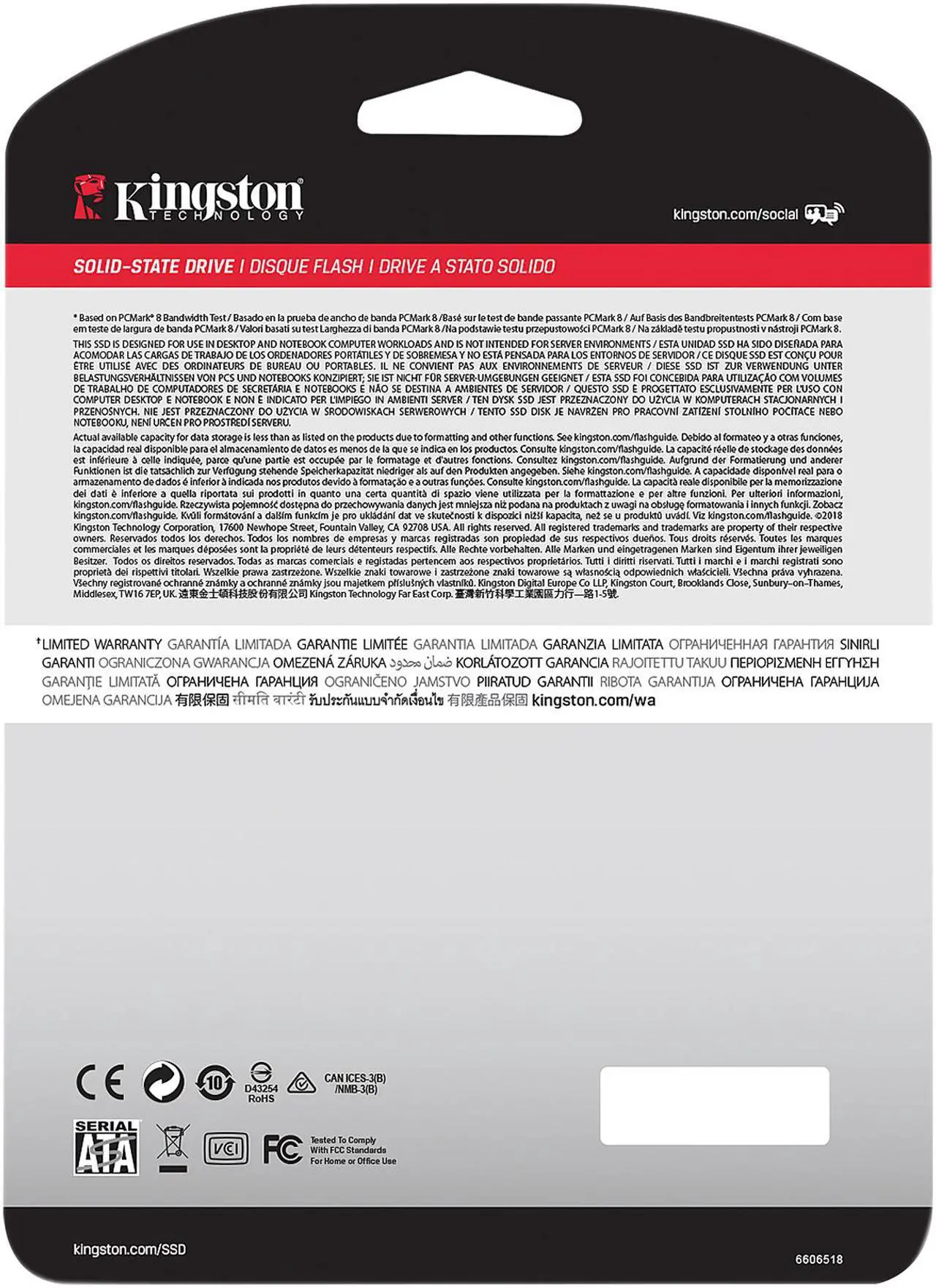 Alt view image 5 of 5 - Kingston Q500 240 Gb Solid State Drive - 2.5" Internal - Sata (Sata/600)