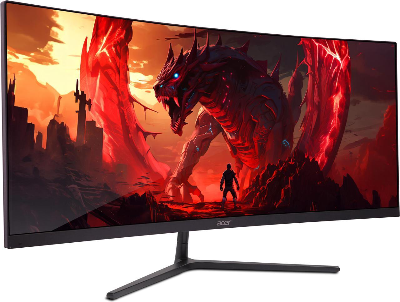 Alt view image 3 of 9 - Acer Nitro ED306C Xbmiippx 29.5" 1500R Curved Zero-Frame UWFHD (2560 x 1080) VA Monitor with AMD FreeSync Premium Technology, Up to 200Hz, 1ms VRB, HDR 10, VESA mounting compliant (Display Port, 1 x HDMI 2.0 Port & 2 x HDMI 1.4 Ports)