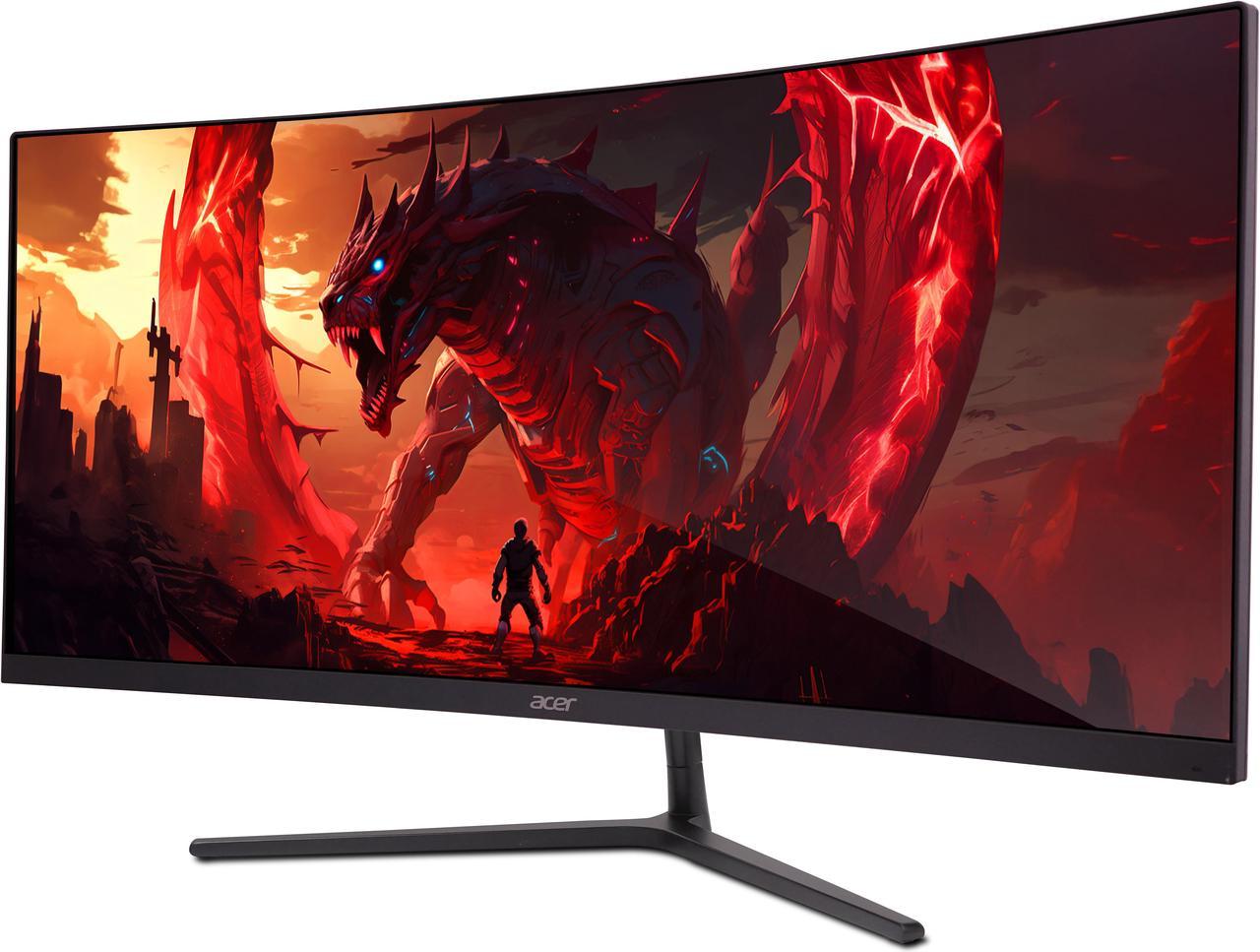 Alt view image 4 of 9 - Acer Nitro ED306C Xbmiippx 29.5" 1500R Curved Zero-Frame UWFHD (2560 x 1080) VA Monitor with AMD FreeSync Premium Technology, Up to 200Hz, 1ms VRB, HDR 10, VESA mounting compliant (Display Port, 1 x HDMI 2.0 Port & 2 x HDMI 1.4 Ports)