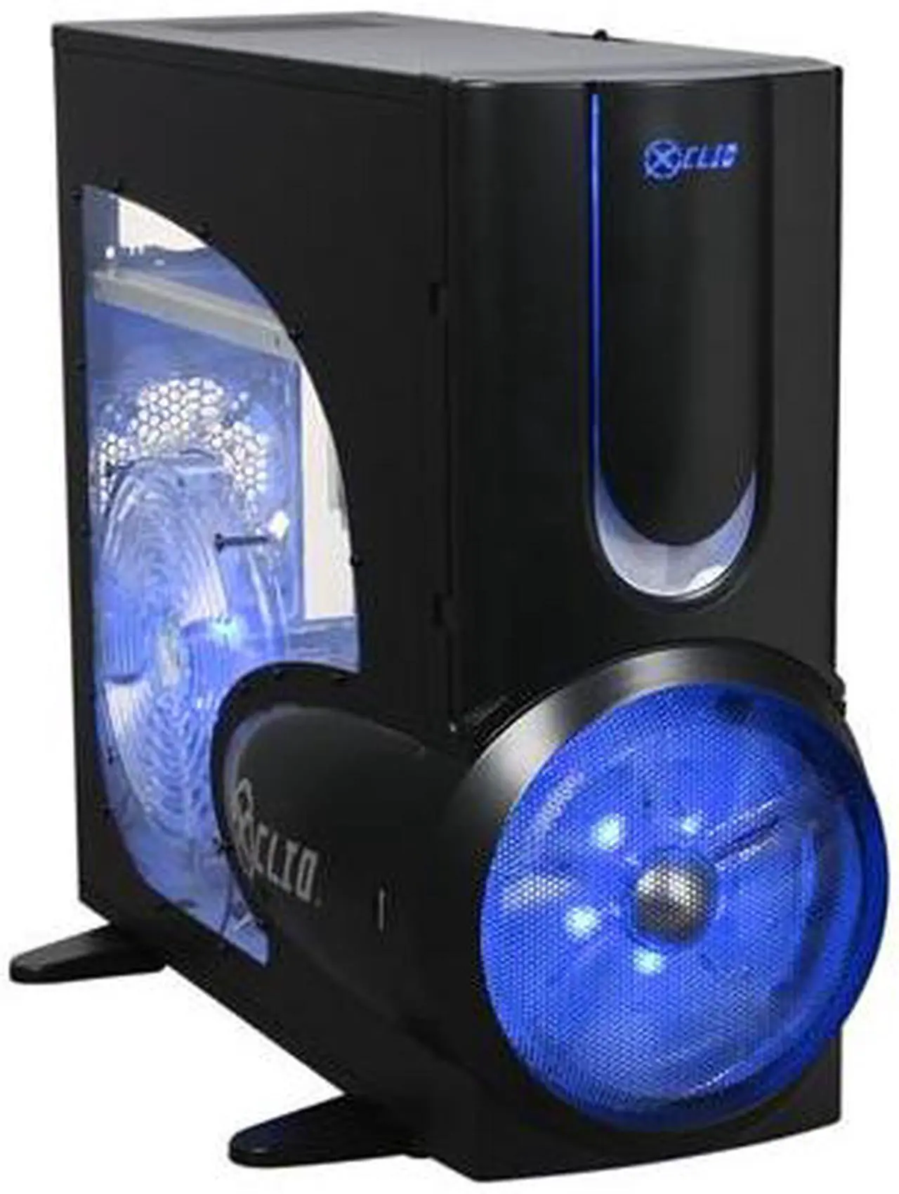 Main image of XCLIO A380BK Fully Black SECC 1.0mm thickness ATX Full Tower Computer Case