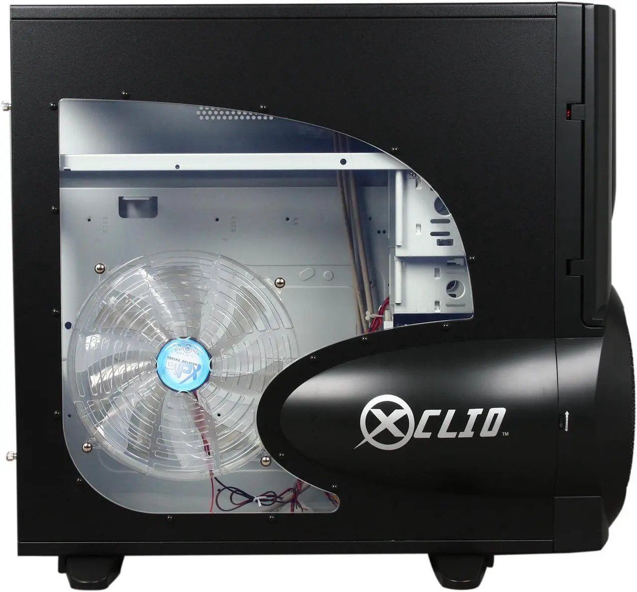 Alt view image 4 of 10 - XCLIO A380BK Fully Black SECC 1.0mm thickness ATX Full Tower Computer Case