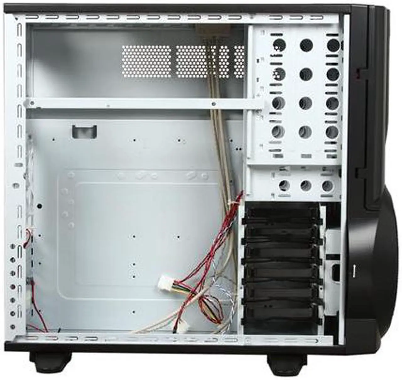 Alt view image 6 of 10 - XCLIO A380BK Fully Black SECC 1.0mm thickness ATX Full Tower Computer Case