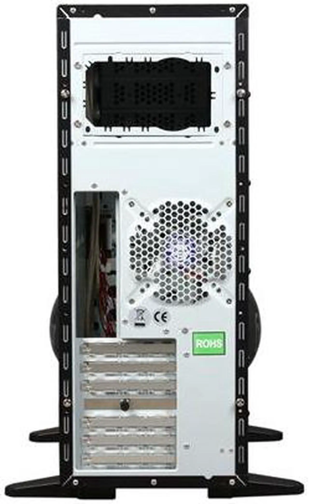 Alt view image 9 of 10 - XCLIO A380BK Fully Black SECC 1.0mm thickness ATX Full Tower Computer Case