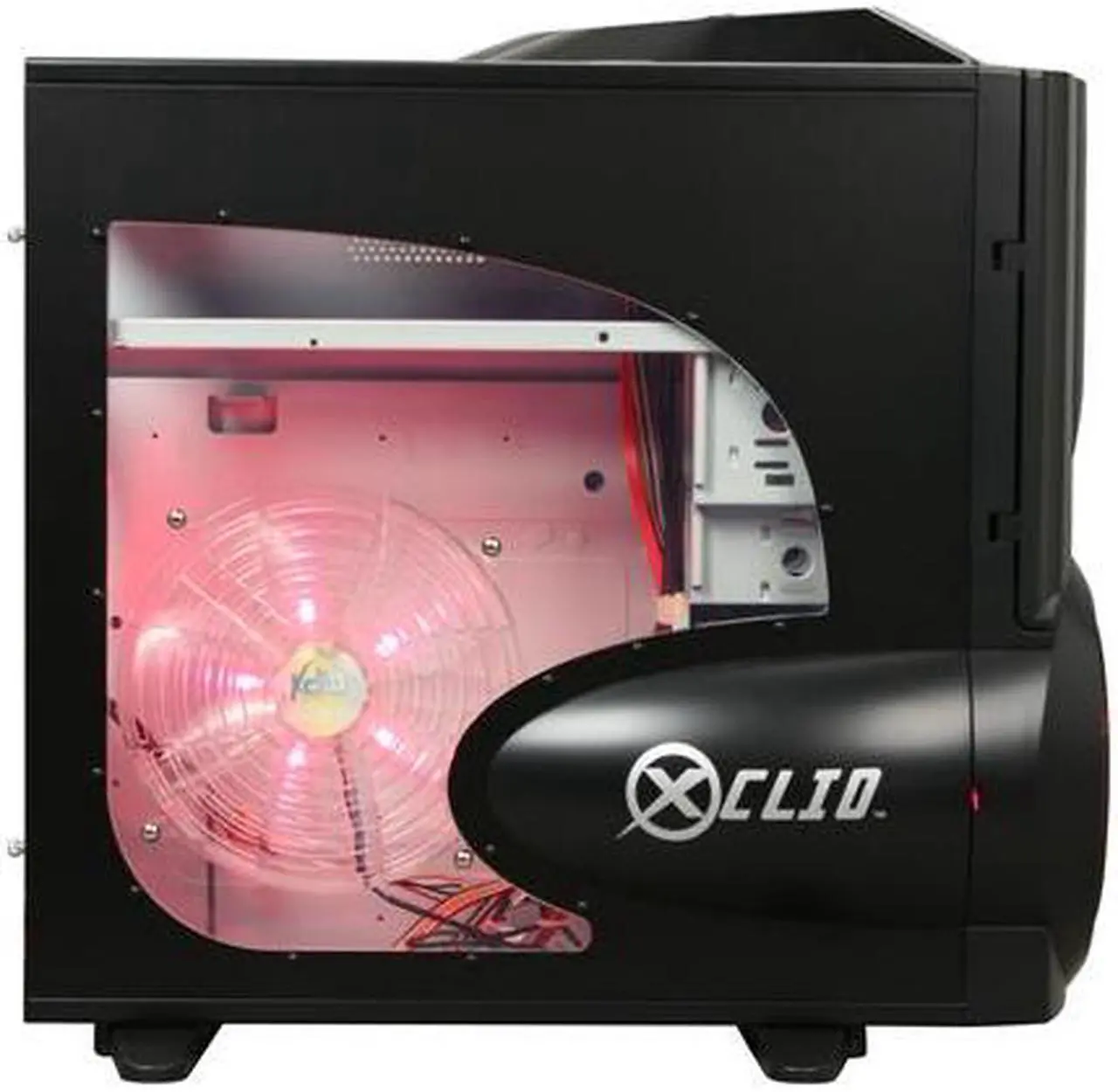Alt view image 8 of 14 - XCLIO A380COLOR Fully Black 1.0 mm SECC / ABS Plastic ATX Full Tower Computer Case