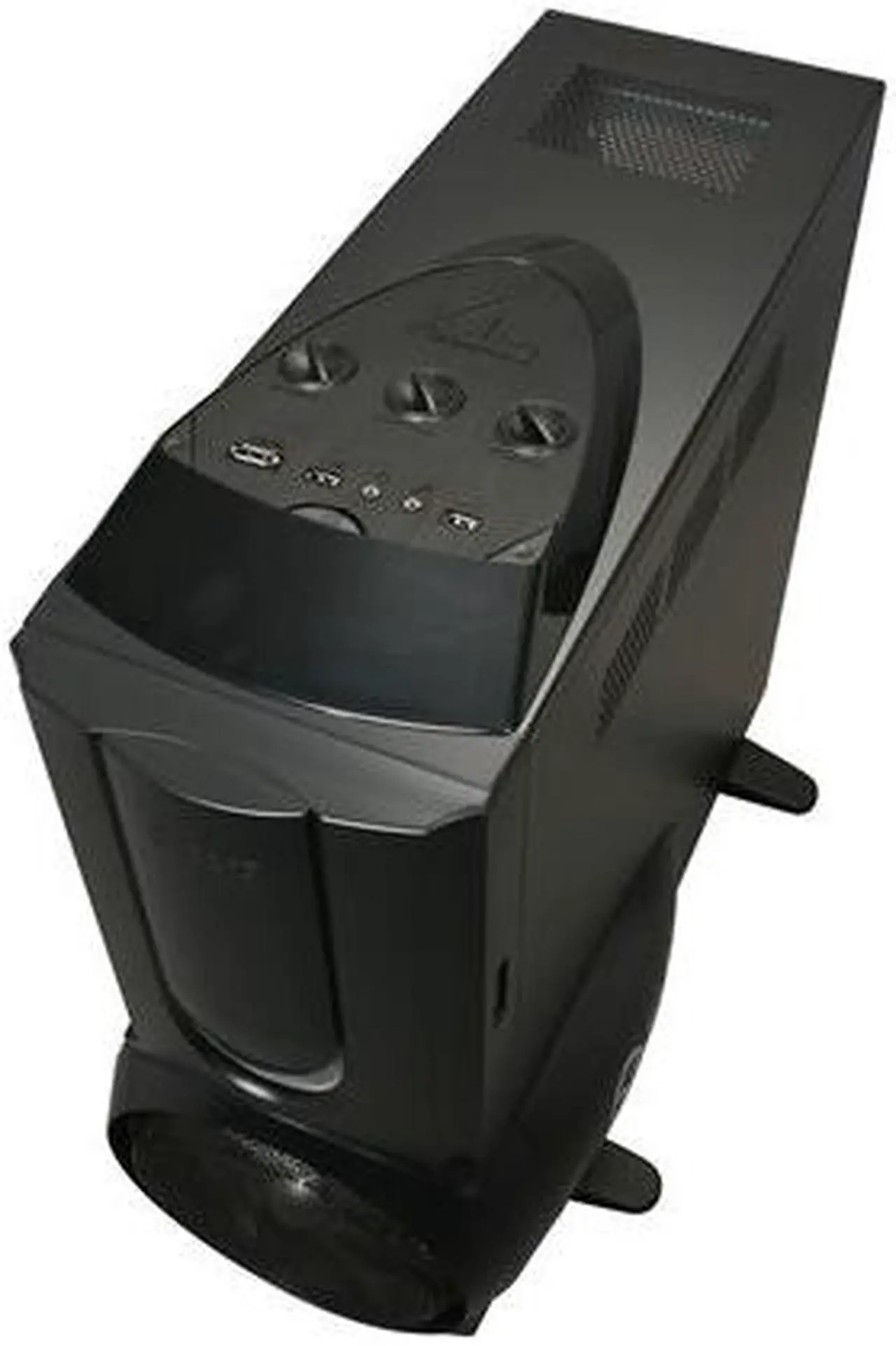 Alt view image 12 of 14 - XCLIO A380COLOR Fully Black 1.0 mm SECC / ABS Plastic ATX Full Tower Computer Case