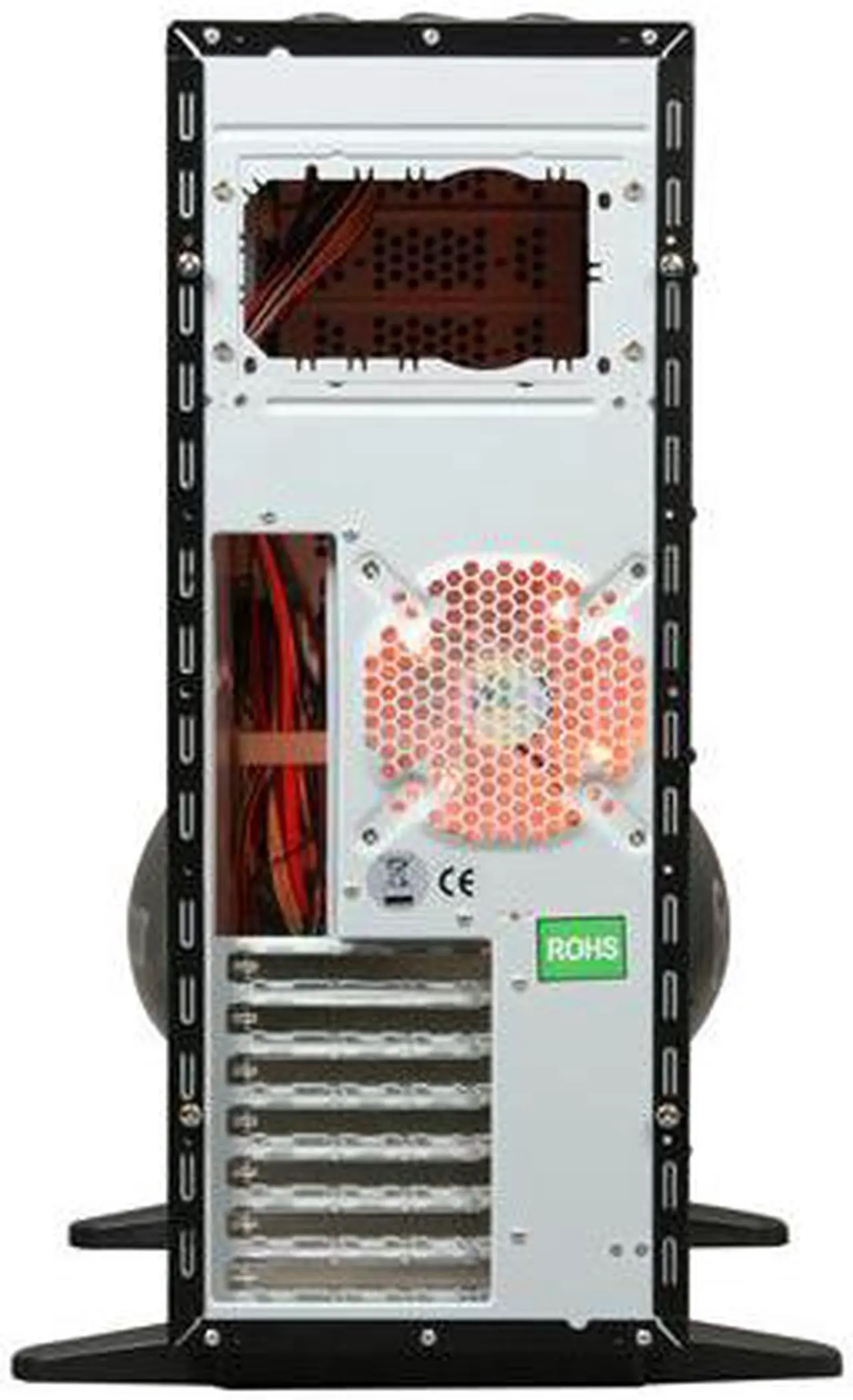 Alt view image 13 of 14 - XCLIO A380COLOR Fully Black 1.0 mm SECC / ABS Plastic ATX Full Tower Computer Case