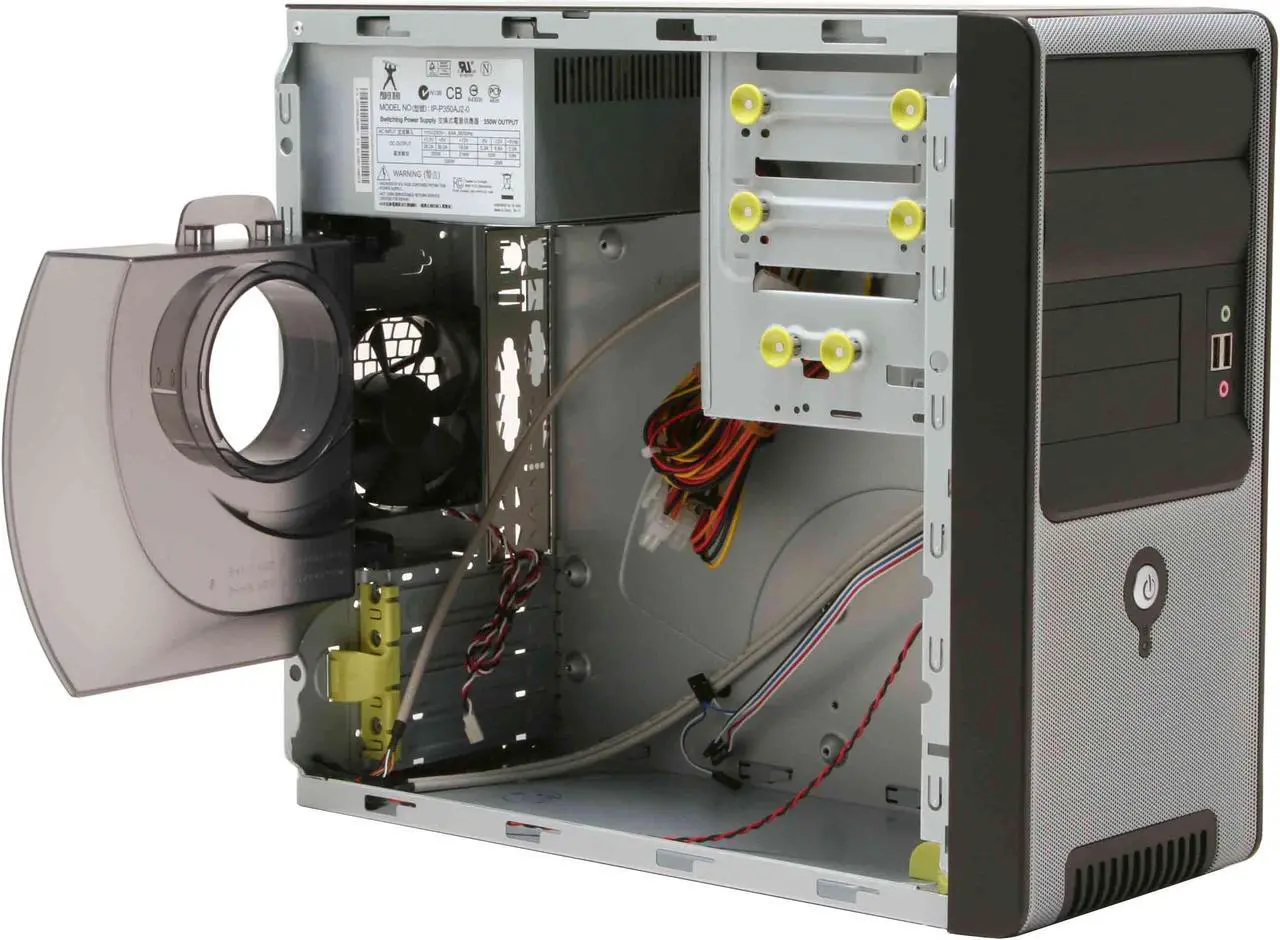 Alt view image 8 of 14 - IN WIN IW-Z583T.J350BFU2AD Black Best Performed SECC Japanese Steel metal ATX Mini Tower Computer Case 350W Power Supply