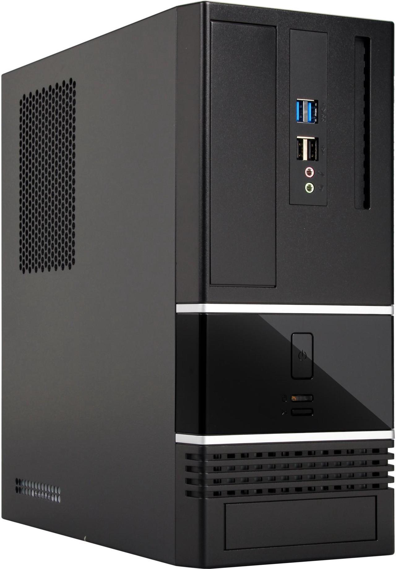 IN WIN BK623.BH300TB3 Black 0.6mm SECC Japanese ECO Steel Micro ATX Mini Tower Computer Case SFX 12V Form Factor, 300W Power Supply