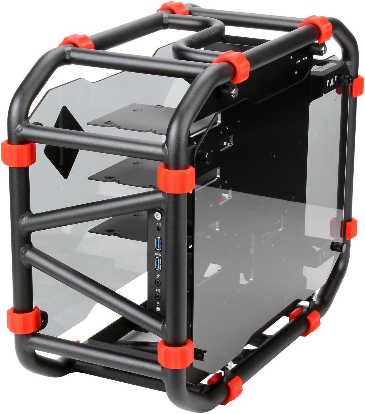 Alt view image 3 of 9 - IN WIN D-FRAME MINI BLACK Black Aluminum Computer Case Support ATX12V/EPS (Up to 220mm) Power Supply