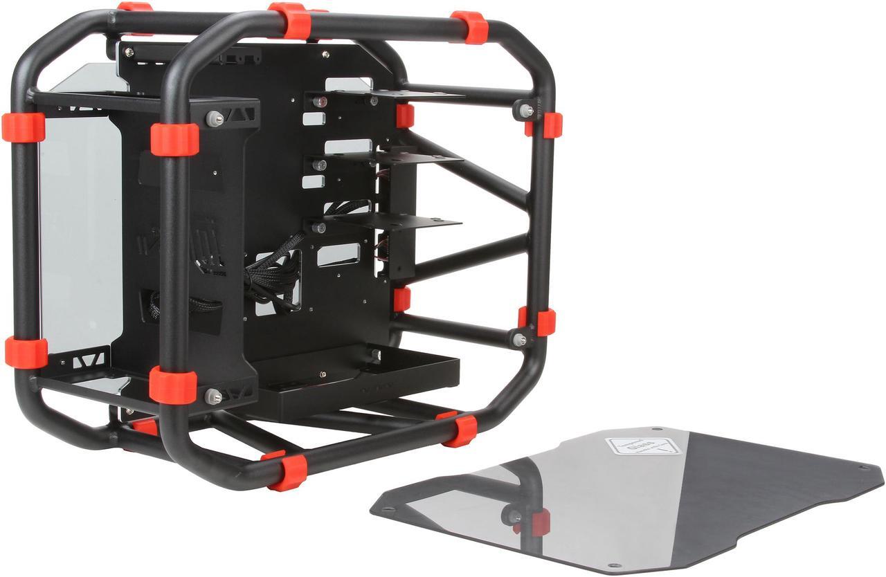 Alt view image 6 of 9 - IN WIN D-FRAME MINI BLACK Black Aluminum Computer Case Support ATX12V/EPS (Up to 220mm) Power Supply