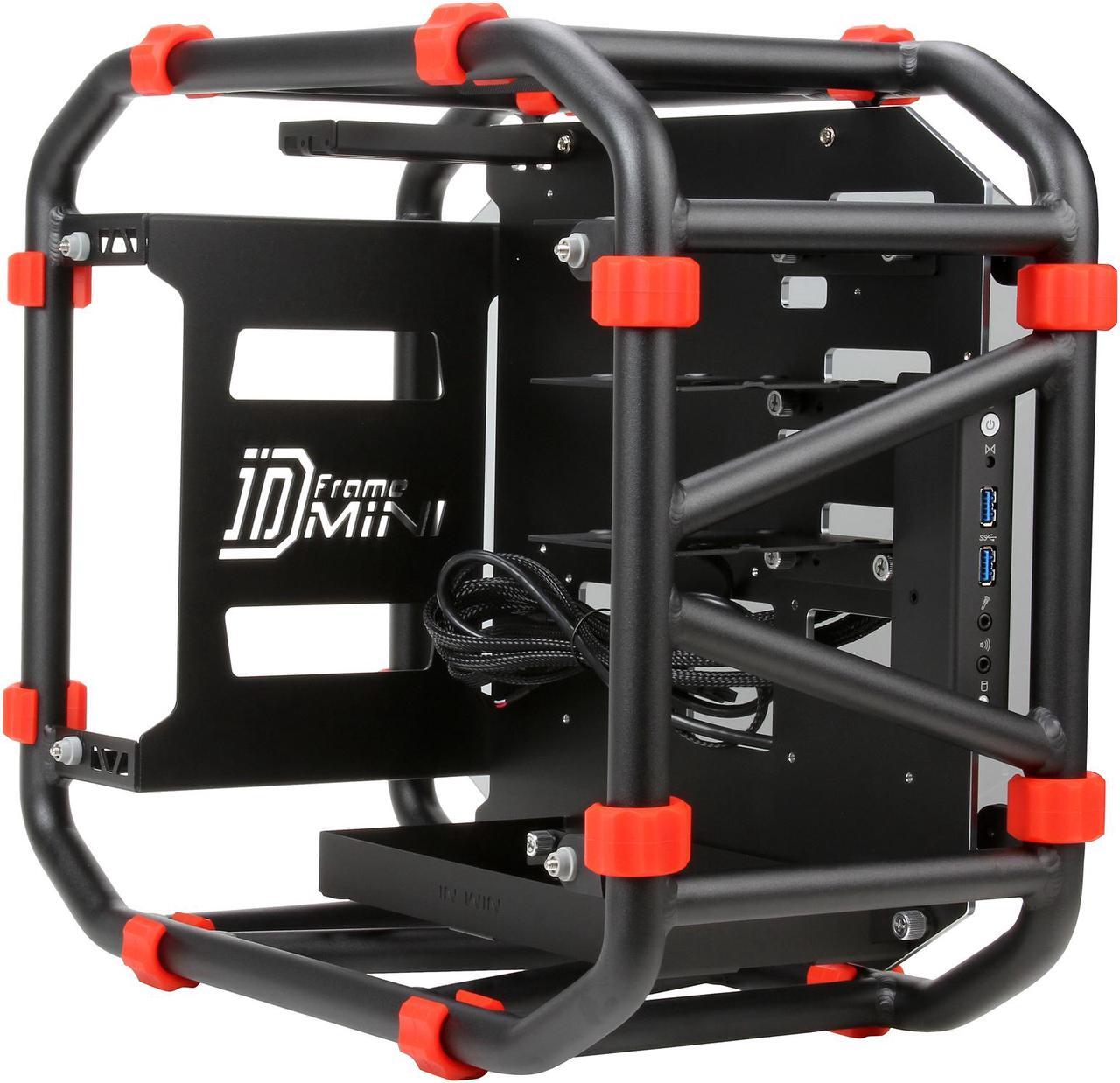 Alt view image 8 of 9 - IN WIN D-FRAME MINI BLACK Black Aluminum Computer Case Support ATX12V/EPS (Up to 220mm) Power Supply