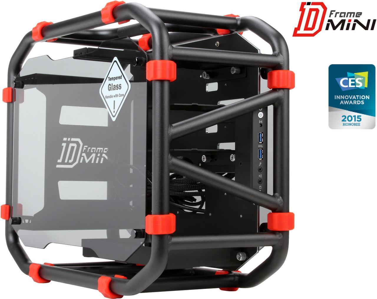 Main image of IN WIN D-FRAME MINI BLACK Black Aluminum Computer Case Support ATX12V/EPS (Up to 220mm) Power Supply